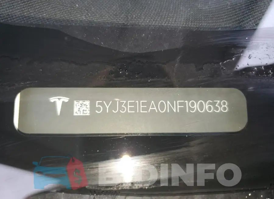 5YJ3E1EA0NF190638 Photo# 12