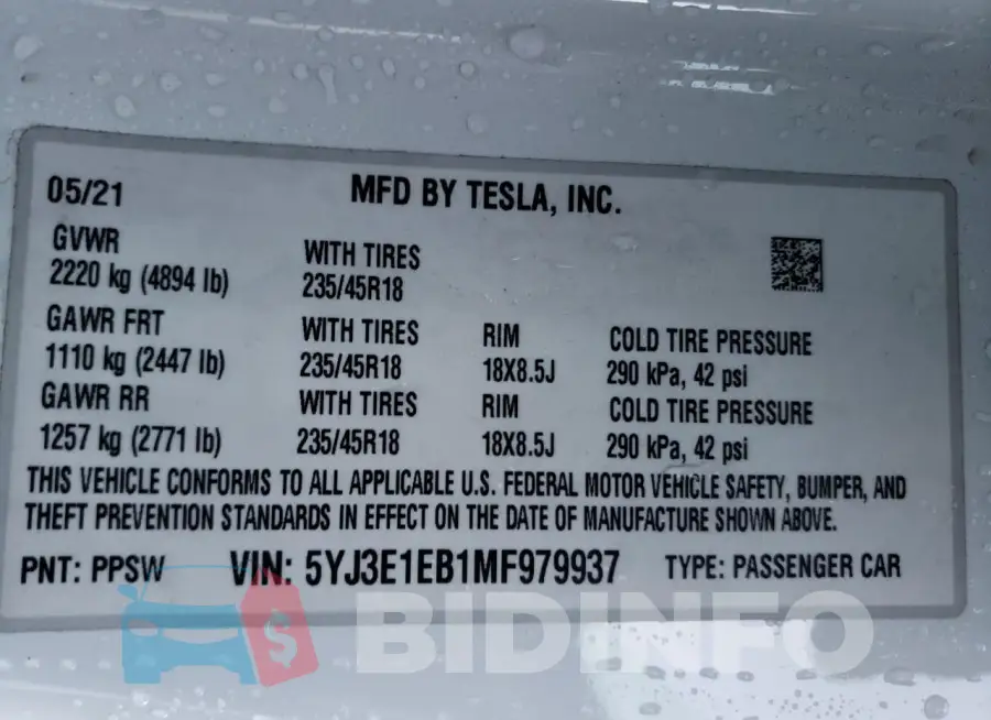 5YJ3E1EB1MF979937 Photo# 12