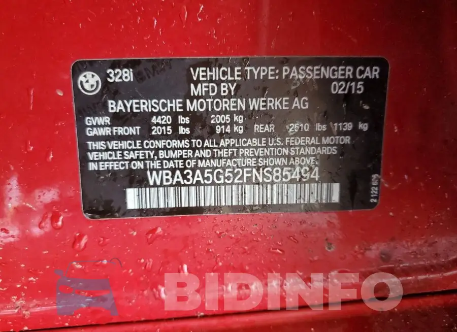 WBA3A5G52FNS85494 Photo# 12