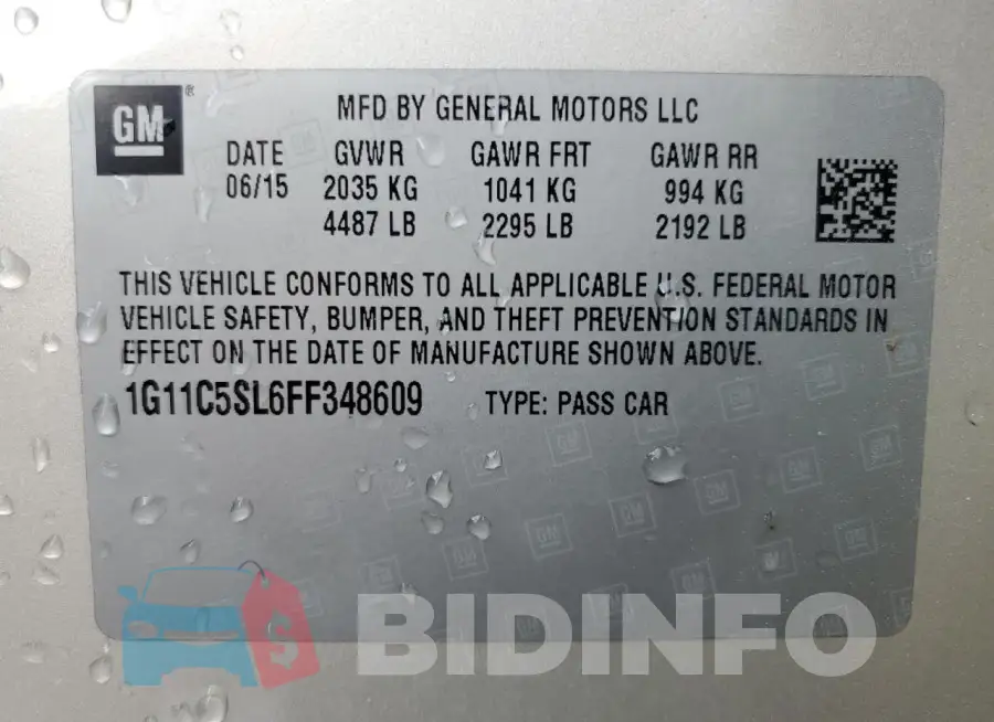 1G11C5SL6FF348609 Photo# 13