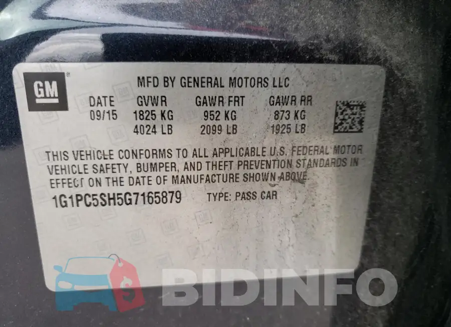 1G1PC5SH5G7165879 Photo# 12