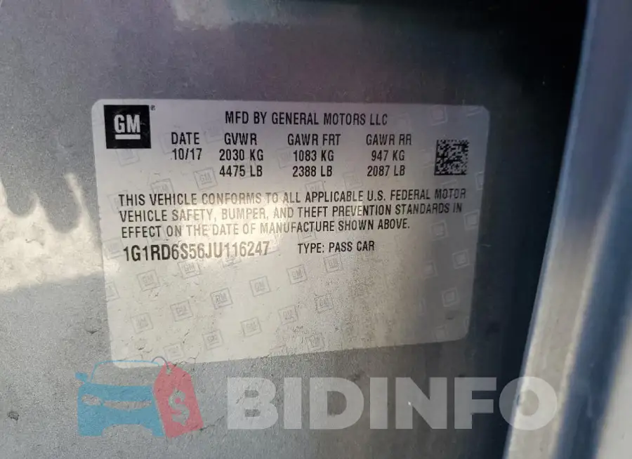 1G1RD6S56JU116247 Photo# 12