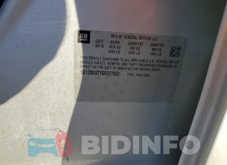 1G1ZB5ST7GF277962 Photo# 12