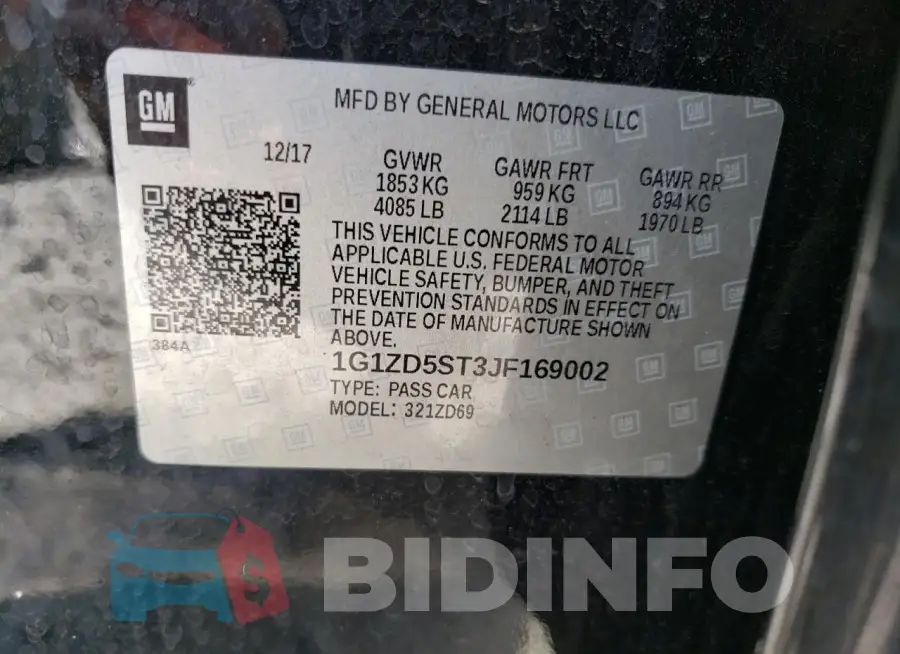 1G1ZD5ST3JF169002 Photo# 12