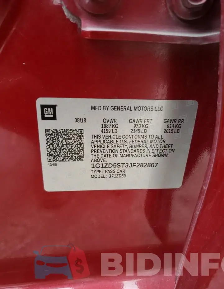 1G1ZD5ST3JF282867 Photo# 12