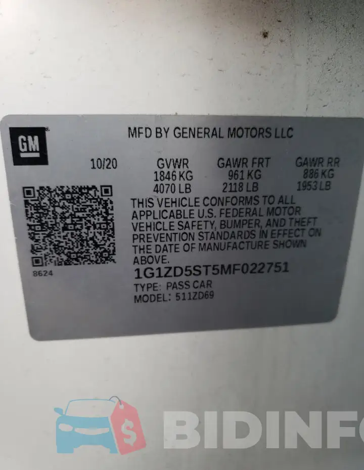 1G1ZD5ST5MF022751 Photo# 12