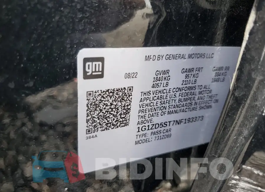 1G1ZD5ST7NF193373 Photo# 12