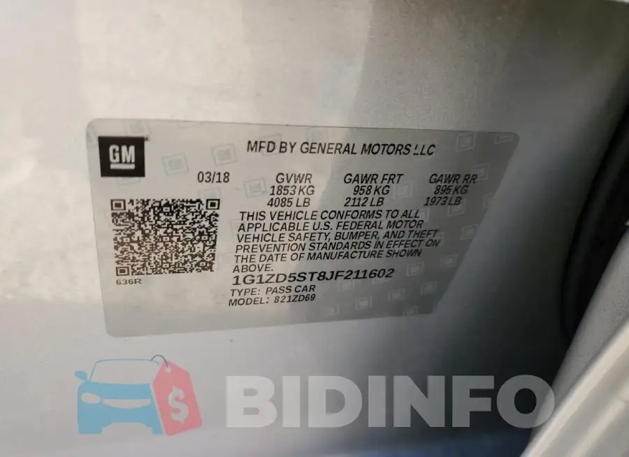 1G1ZD5ST8JF211602 Photo# 12