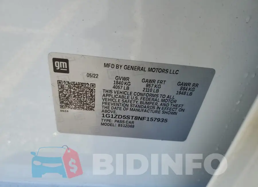 1G1ZD5ST8NF157935 Photo# 12