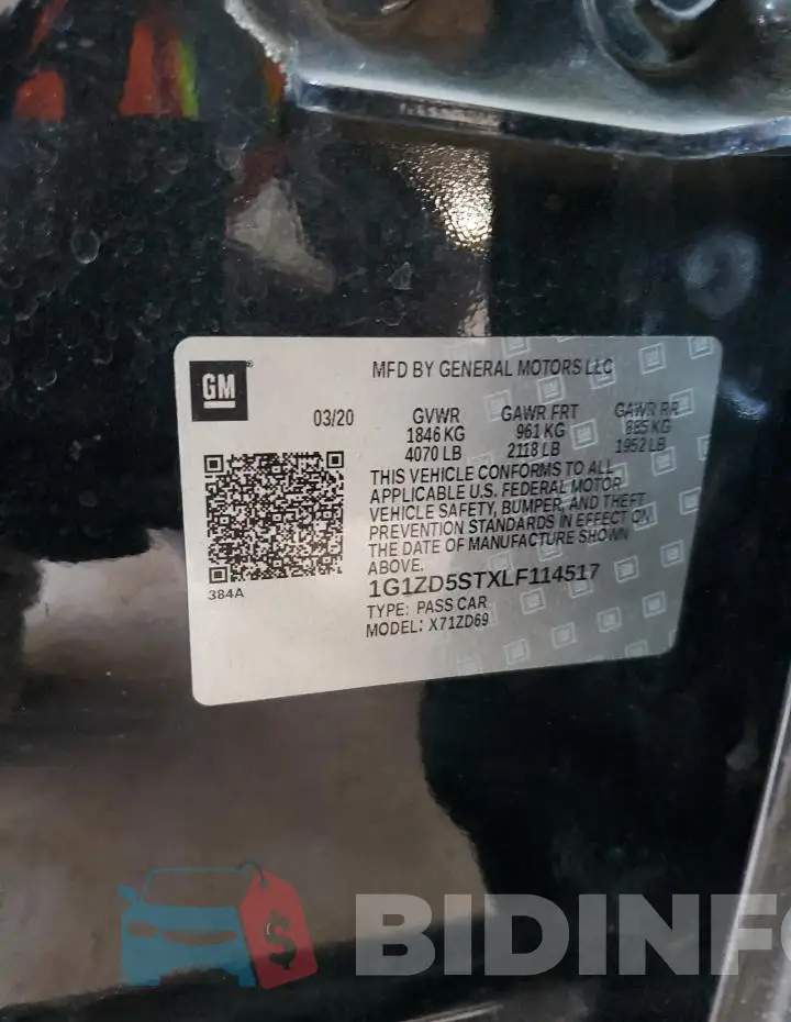 1G1ZD5STXLF114517 Photo# 12