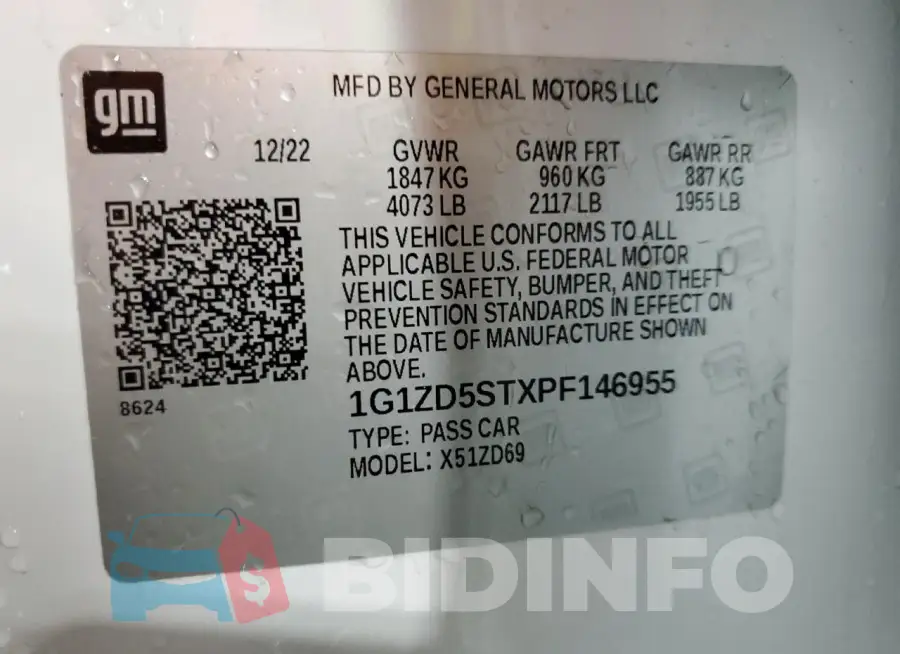 1G1ZD5STXPF146955 Photo# 12