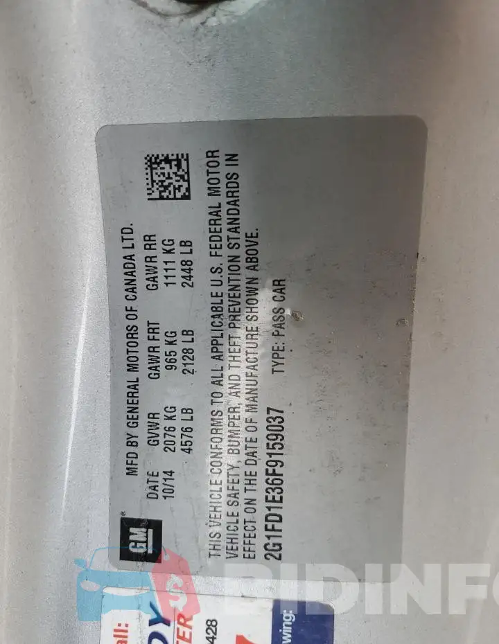 2G1FD1E36F9159037 Photo# 12