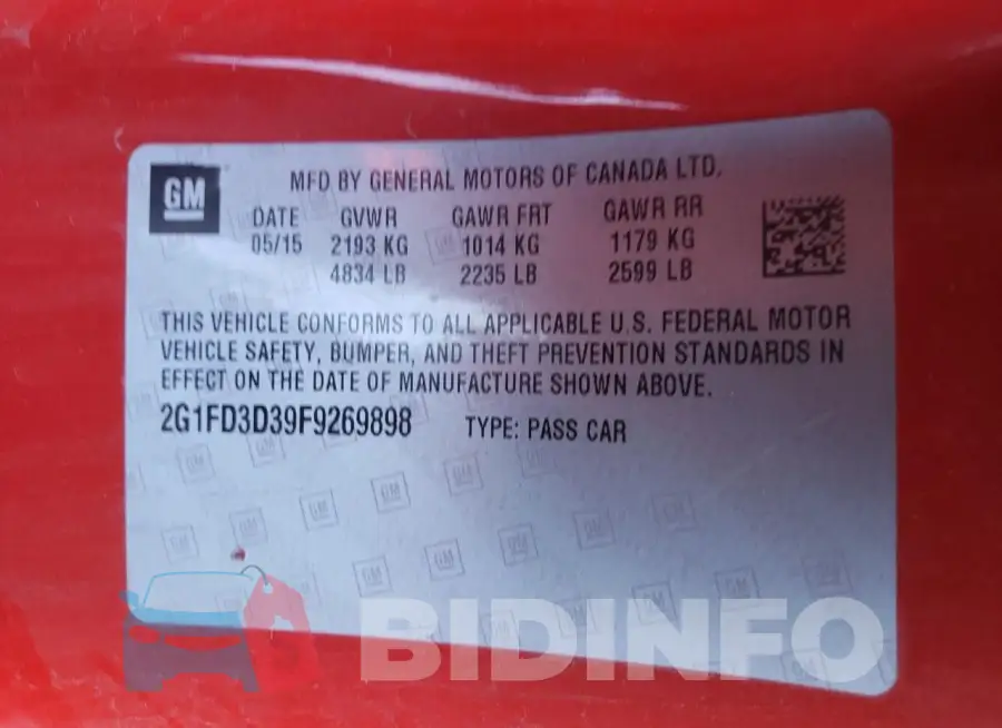2G1FD3D39F9269898 Photo# 13