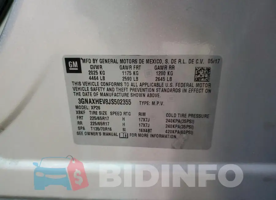 3GNAXHEV8JS502355 Photo# 13