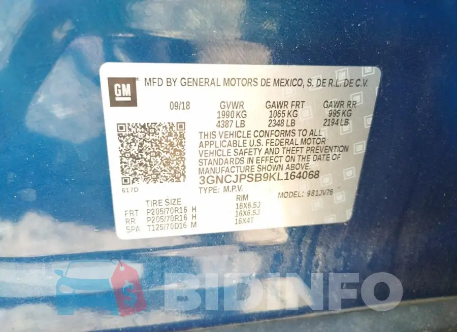 3GNCJPSB9KL164068 Photo# 12