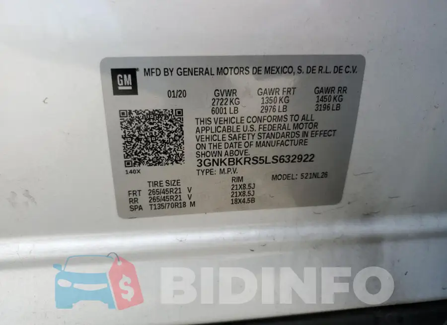 3GNKBKRS5LS632922 Photo# 13