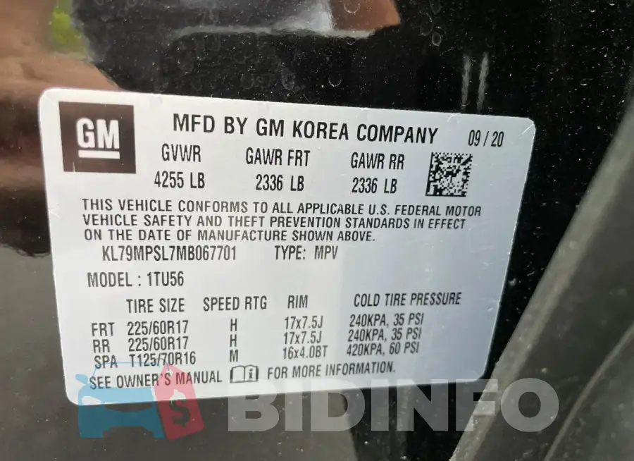 KL79MPSL7MB067701 Photo# 10