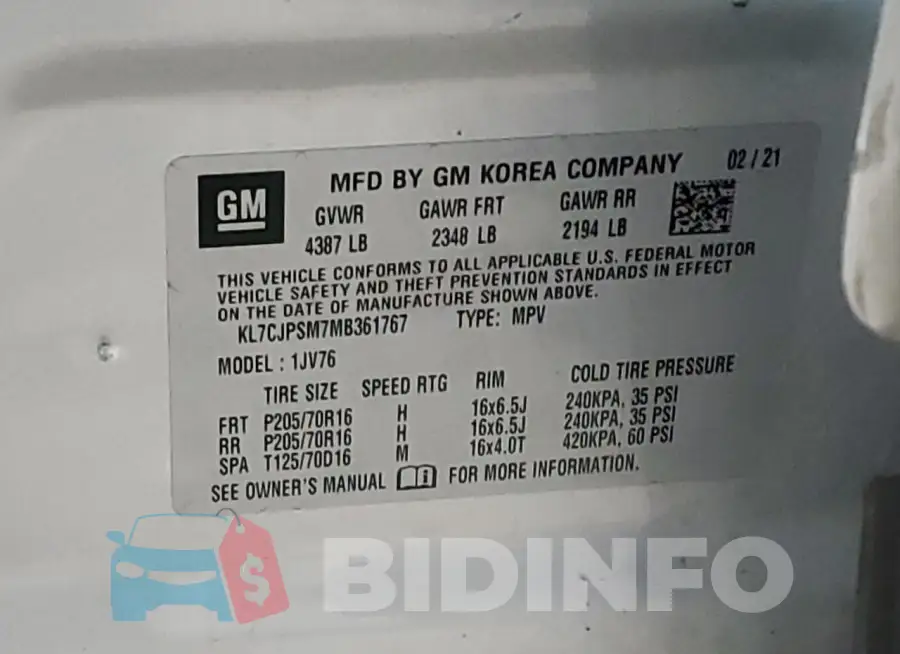 KL7CJPSM7MB361767 Photo# 12