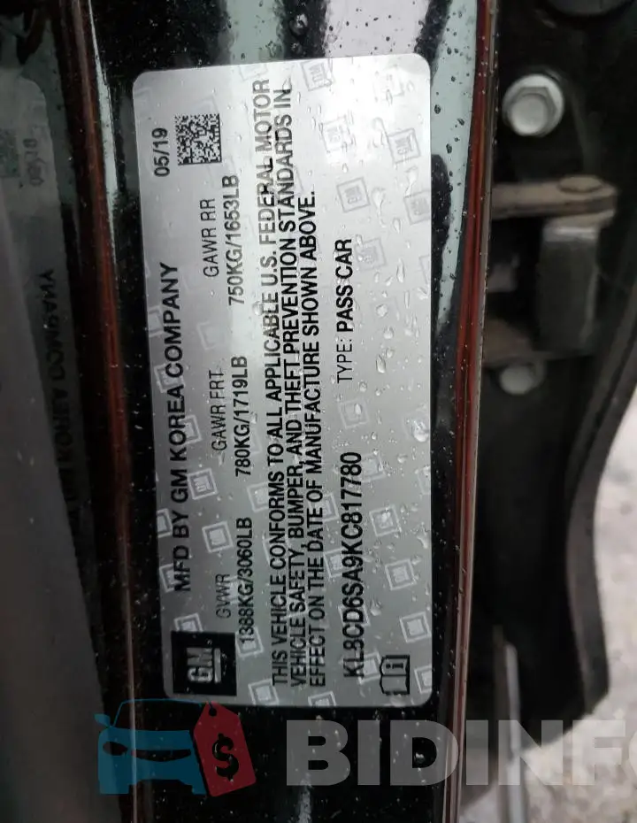 KL8CD6SA9KC817780 Photo# 13