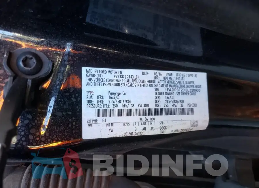 1FADP3F20GL328900 Photo# 13