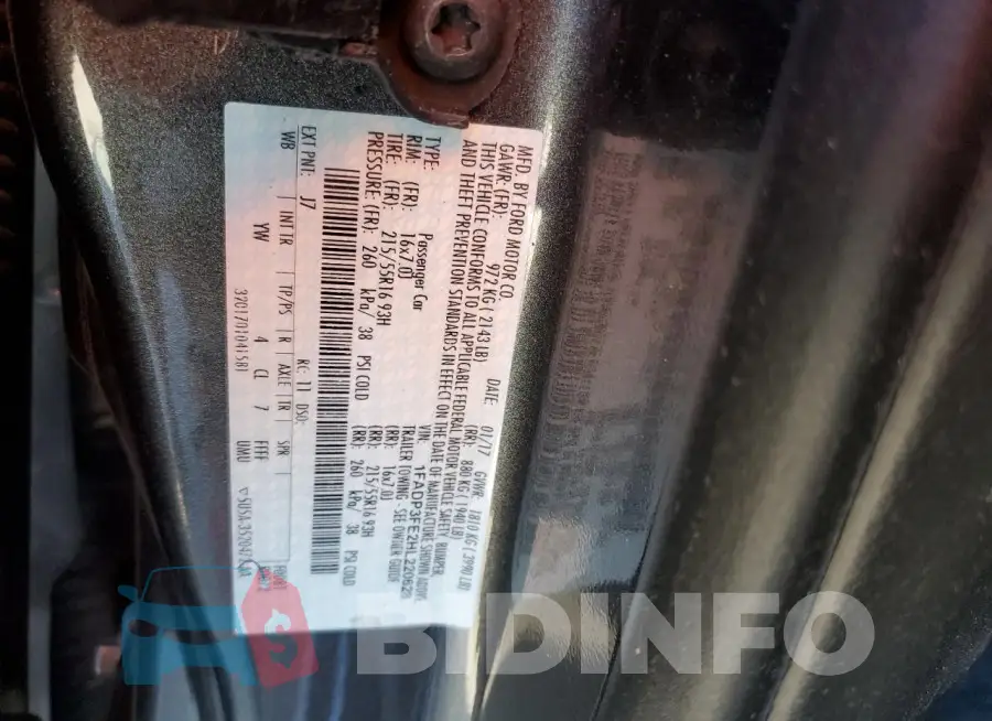 1FADP3FE2HL220628 Photo# 13