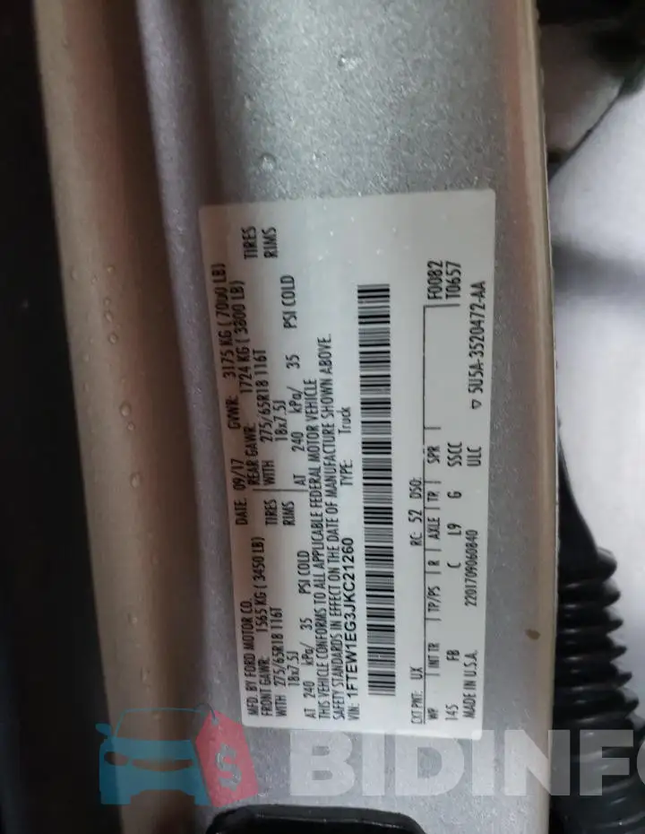 1FTEW1EG3JKC21260 Photo# 12