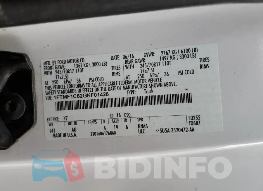 1FTMF1C82GKF01428 Photo# 12