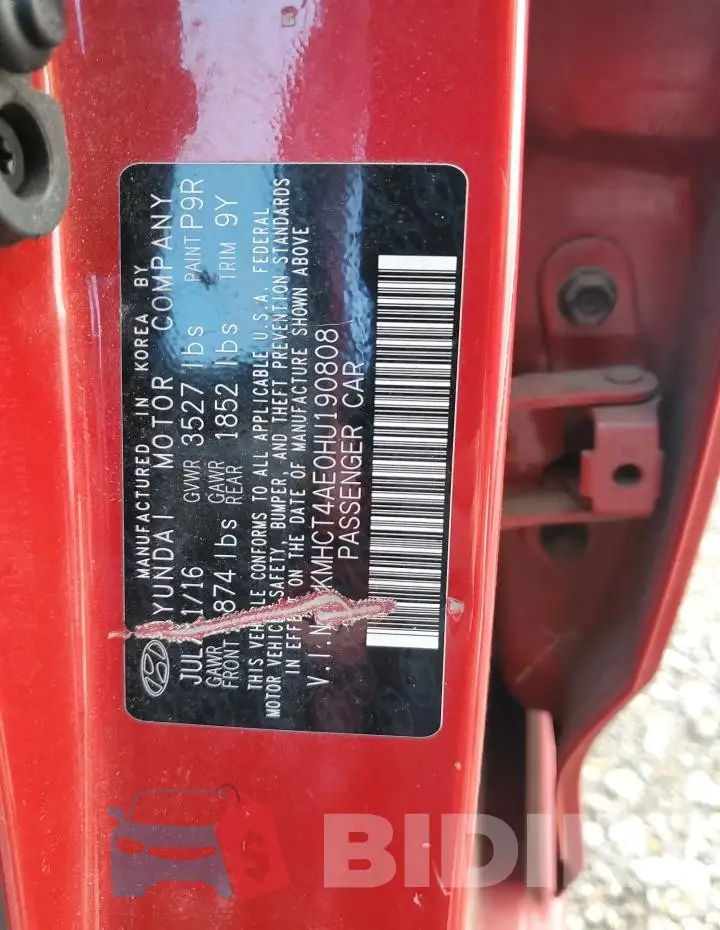 KMHCT4AE0HU190808 Photo# 12