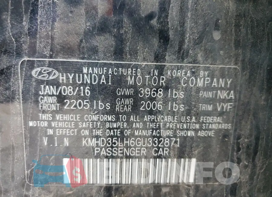 KMHD35LH6GU332871 Photo# 12