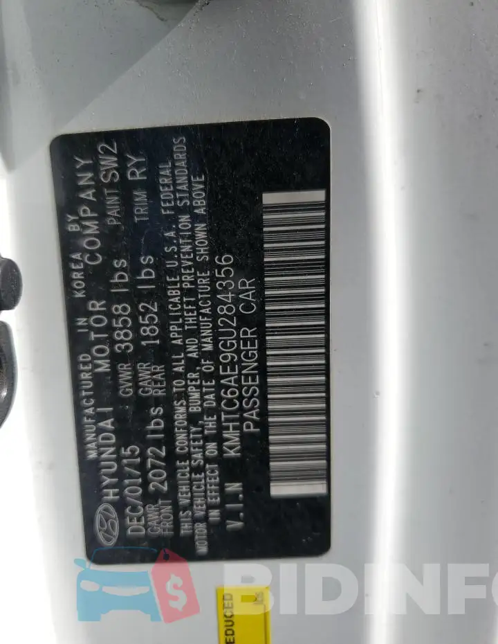 KMHTC6AE9GU284356 Photo# 12