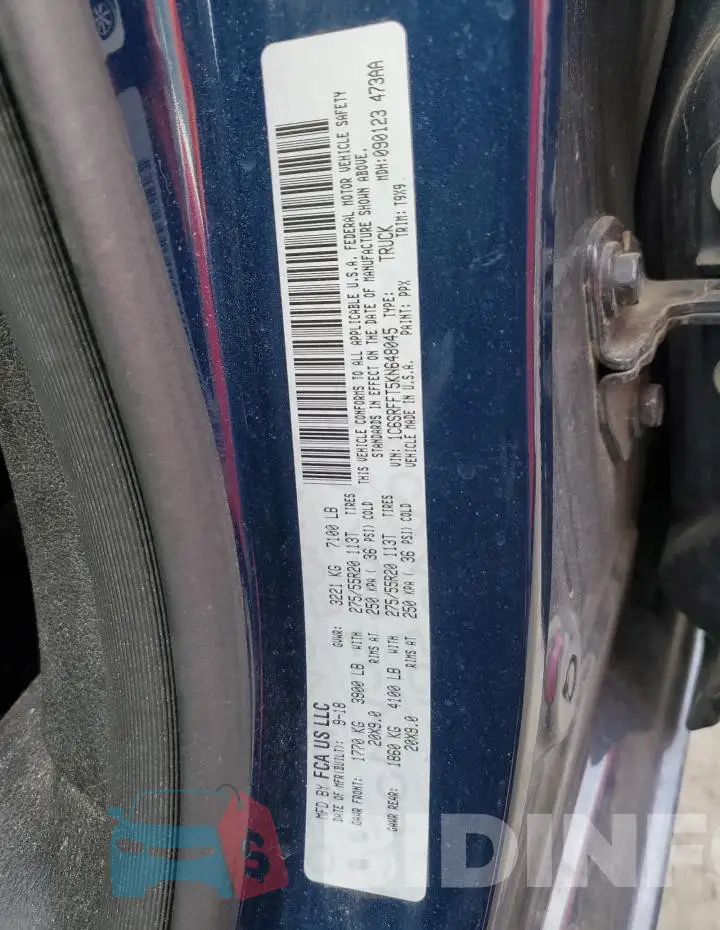 1C6SRFFT5KN648045 Photo# 12
