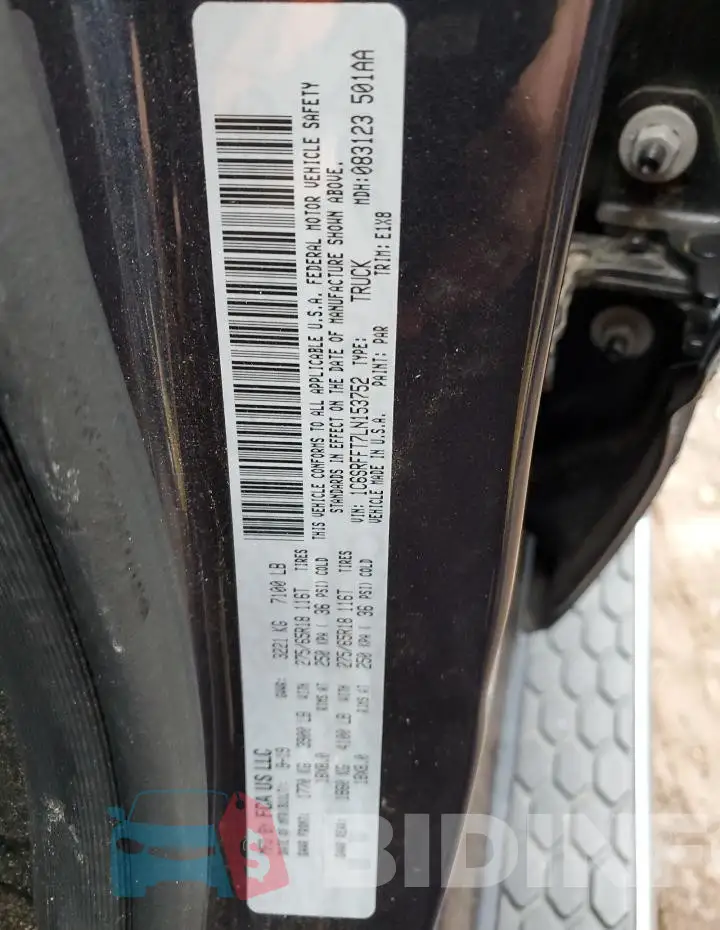 1C6SRFFT7LN153752 Photo# 12