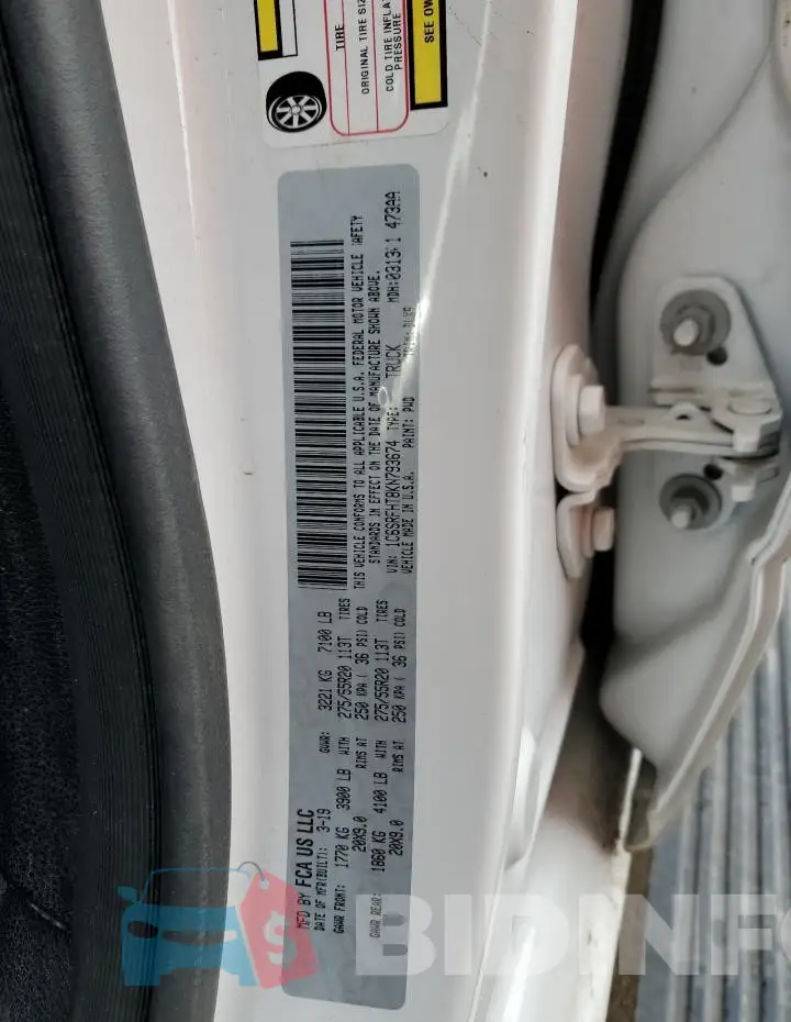1C6SRFHT8KN793674 Photo# 12