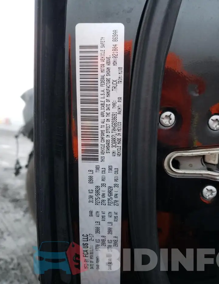 3C6RR7LT0HG659691 Photo# 13