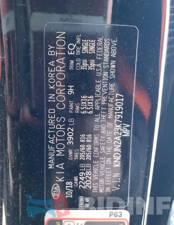 KNDJN2A23K7919017 Photo# 14