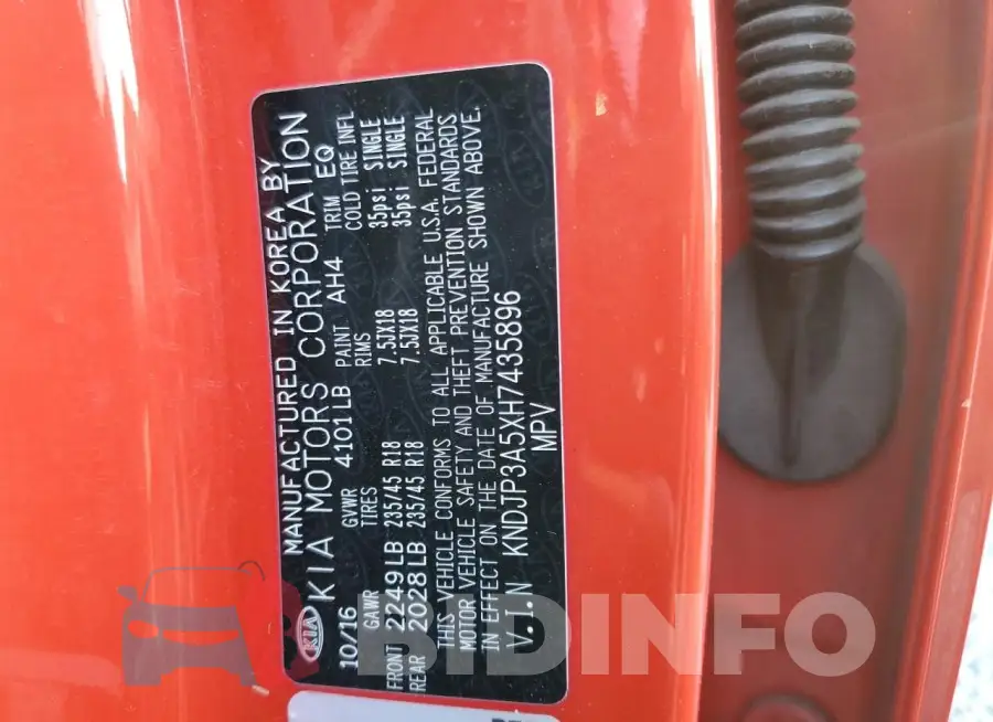 KNDJP3A5XH7435896 Photo# 12