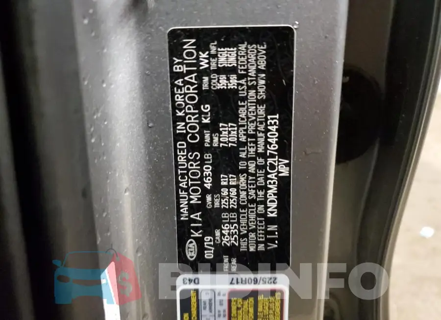 KNDPM3AC2L7640431 Photo# 13