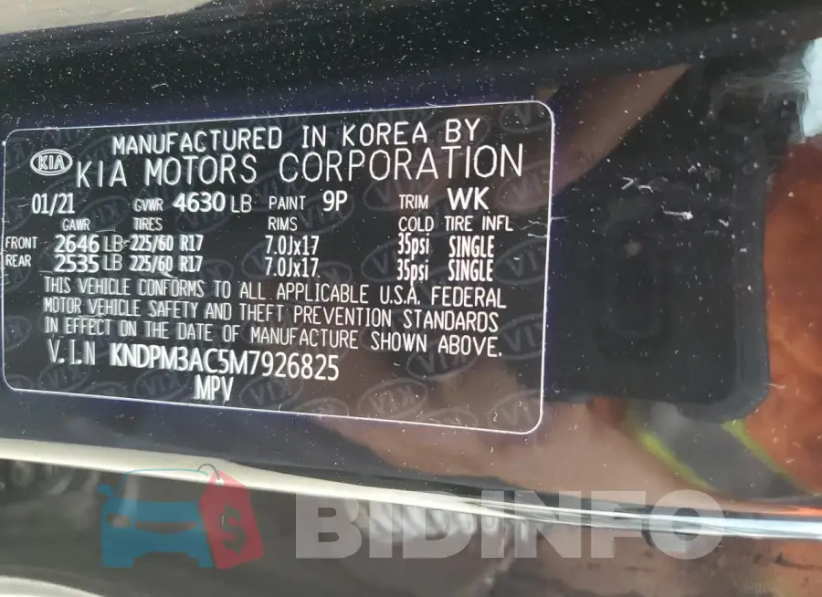KNDPM3AC5M7926825 Photo# 13
