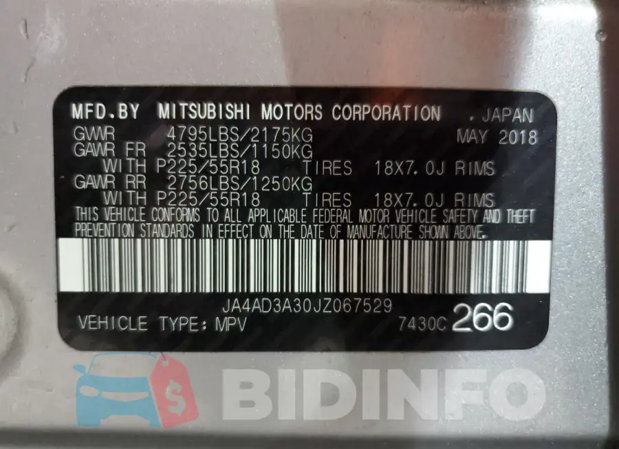 JA4AD3A30JZ067529 Photo# 14