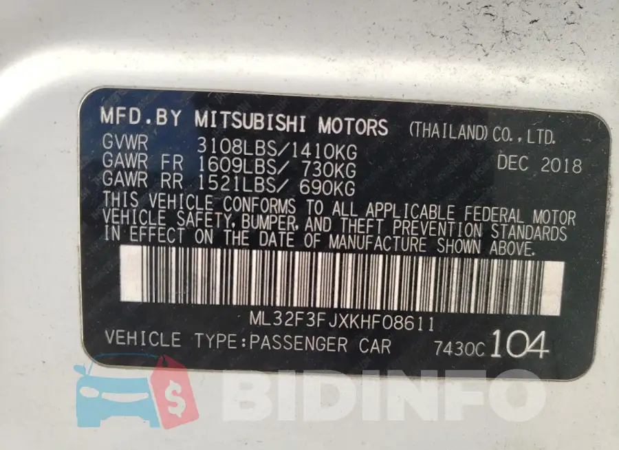ML32F3FJXKHF08611 Photo# 13