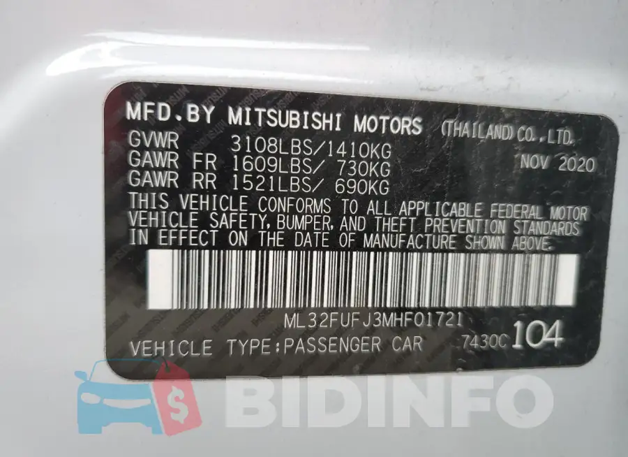 ML32FUFJ3MHF01721 Photo# 12