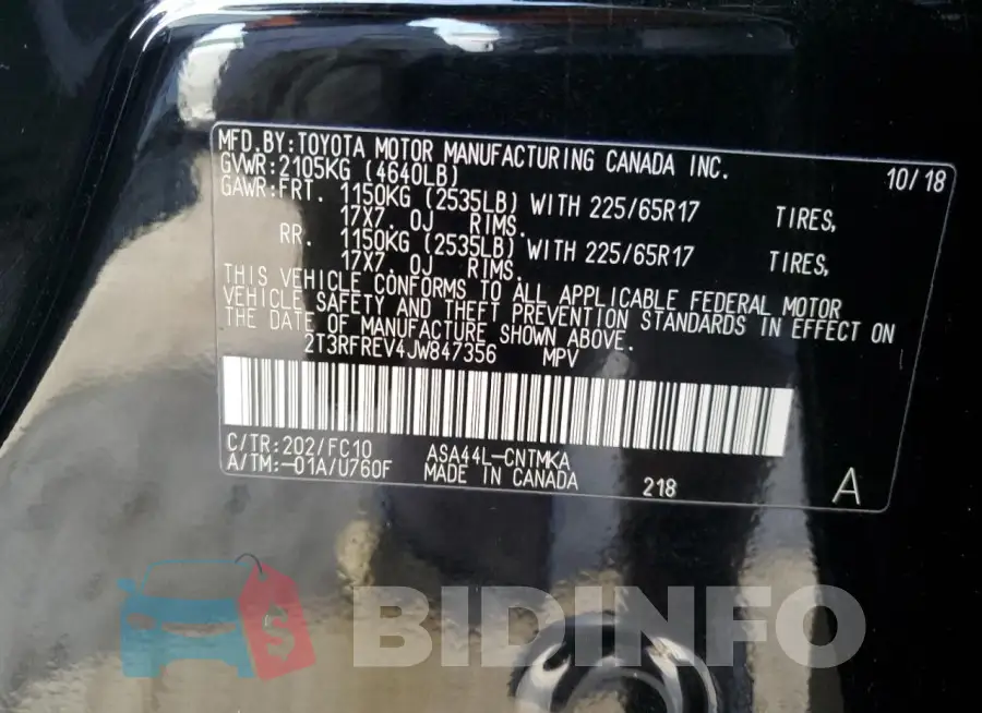 2T3RFREV4JW847356 Photo# 13