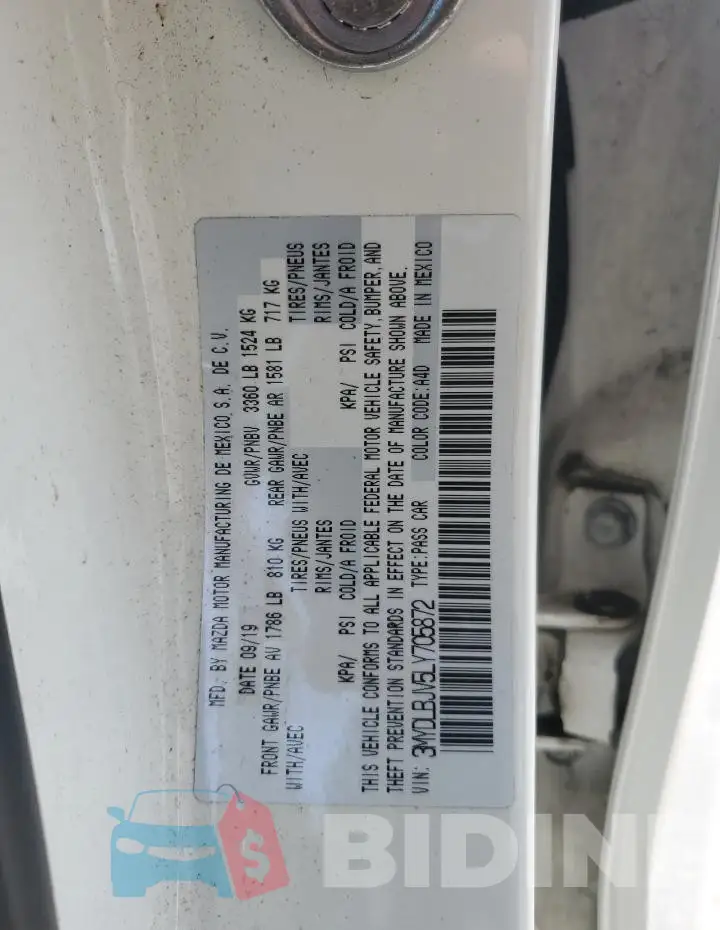 3MYDLBJV5LY705872 Photo# 13