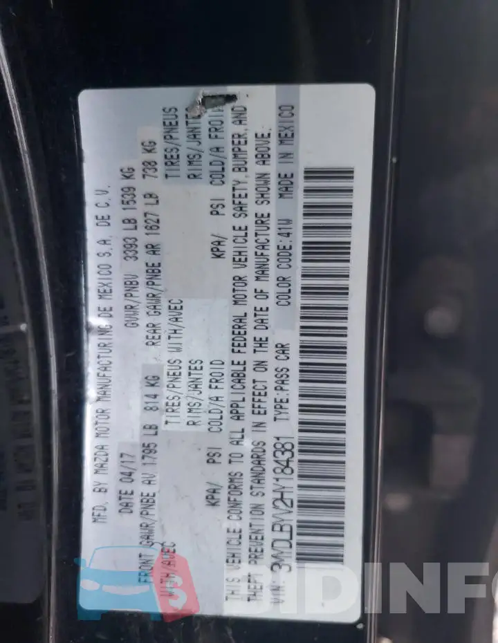 3MYDLBYV2HY184381 Photo# 12
