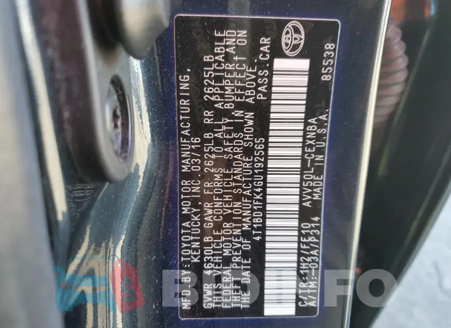 4T1BD1FK4GU192565 Photo# 12
