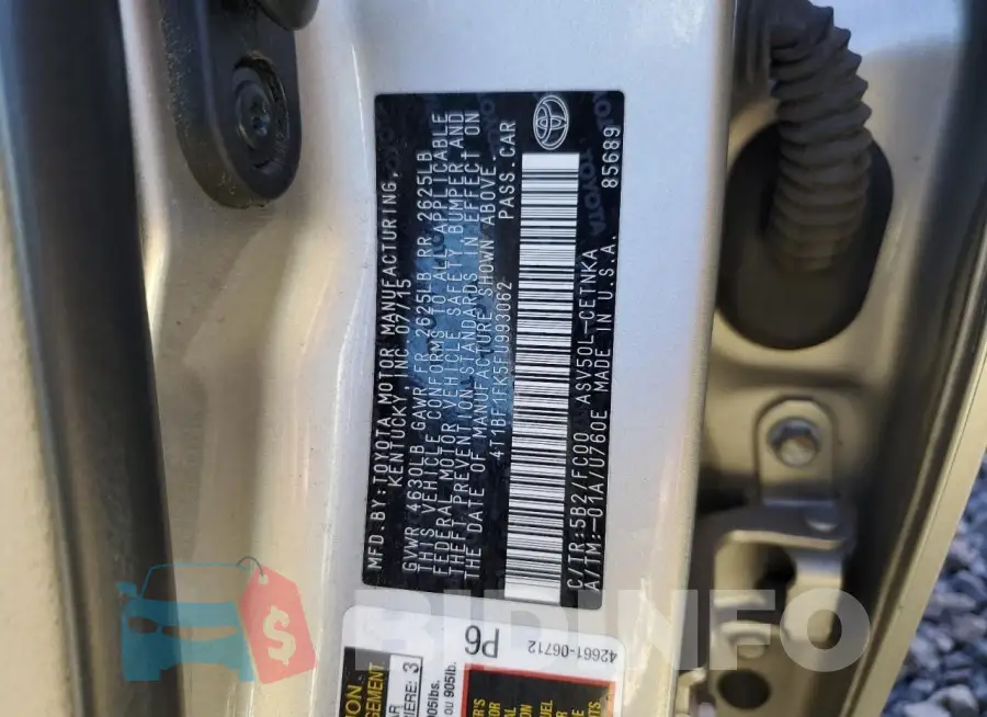 4T1BF1FK5FU993062 Photo# 13