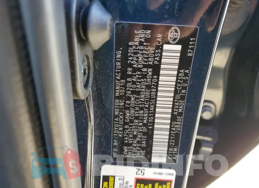 4T1G11AK5LU887704 Photo# 13
