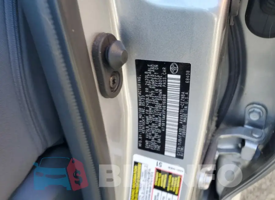 4T1R11AKXPU816898 Photo# 12