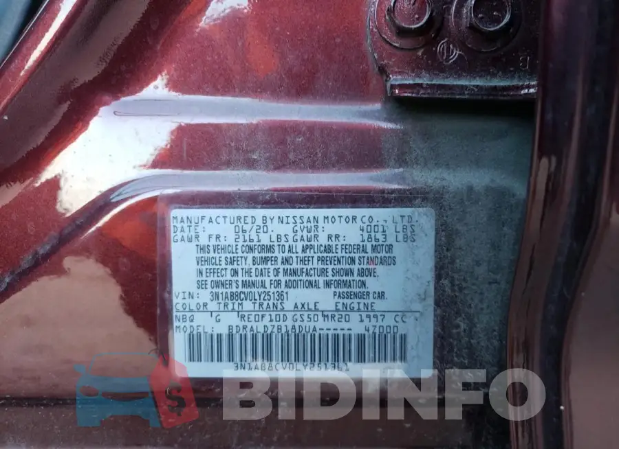 3N1AB8CV0LY251361 Photo# 13