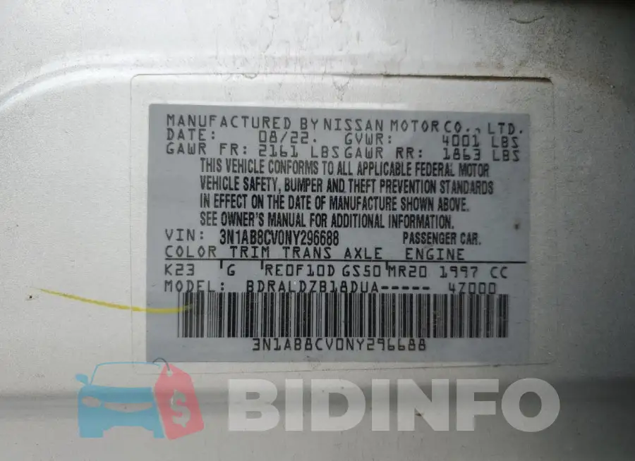 3N1AB8CV0NY296688 Photo# 12